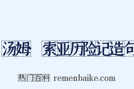汤姆·索亚历险记造句是什么意思的图片